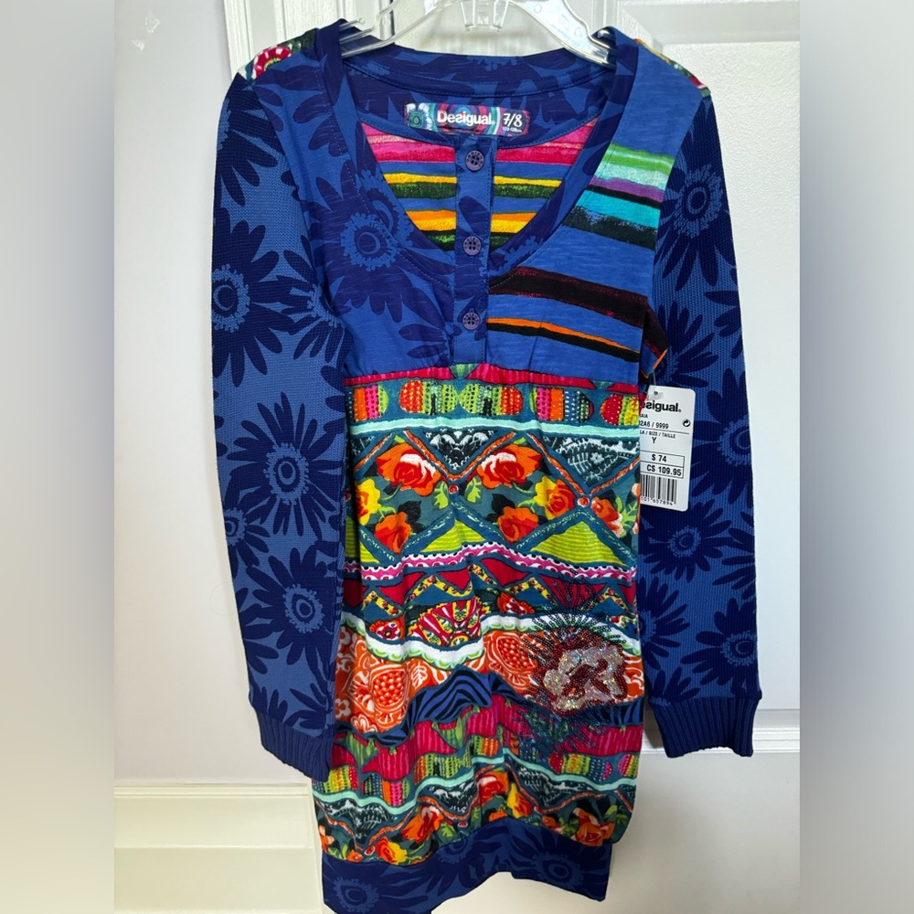 Desigual casual dress size 7-8 girls